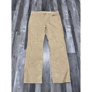 Levis Mens 38x32 Tan Corduroy 514 Jeans Pants Khaki